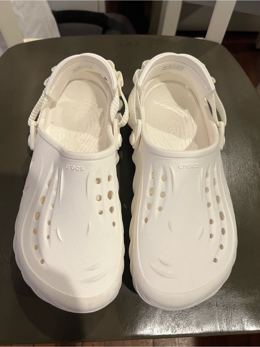 CROCS Kids Classic Clog Sandals in White